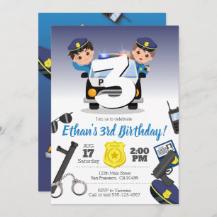 Fireman Party Invitation