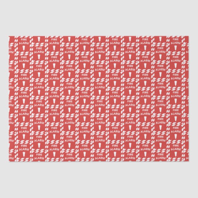 Fireman pattern Fire alarm tissue paper (Front)