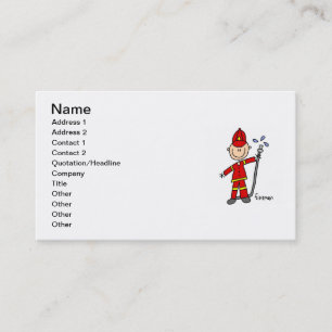 Fireman Stick Figure Business Card