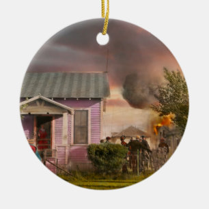 Fireman - Terry MT - Volunteer firefighters 1939 Ceramic Tree Decoration