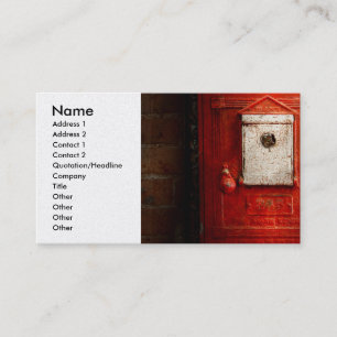Fireman - The fire box Business Card