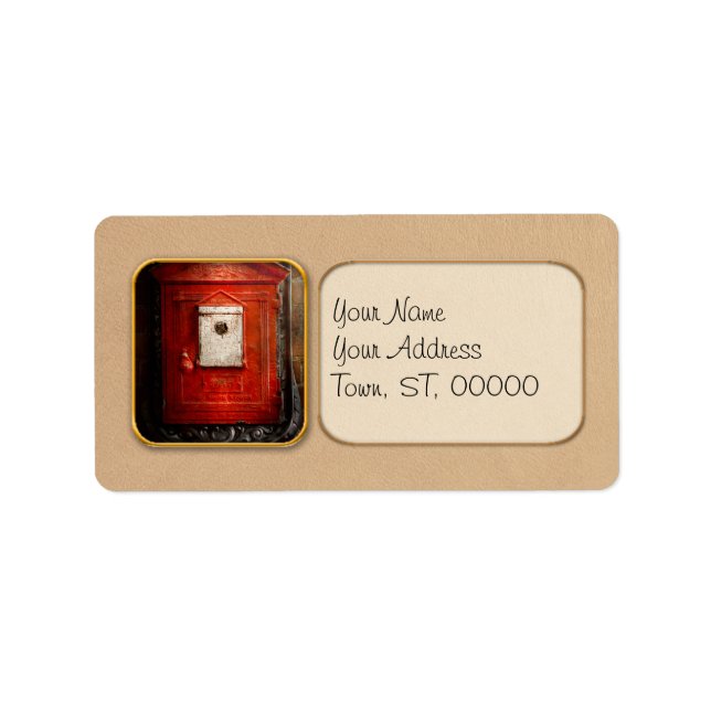 Fireman - The fire box Label (Front)