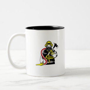 fireman Two-Tone coffee mug