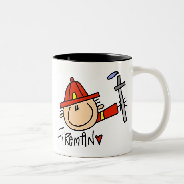 Fireman Two-Tone Coffee Mug (Right)