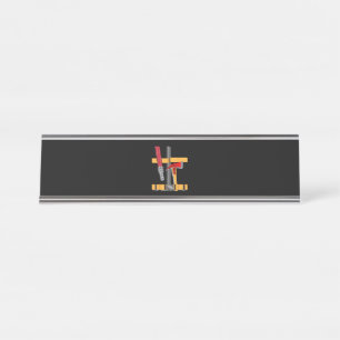 Fireman Uniform Firefighter Costume Halloween DIY Desk Name Plate