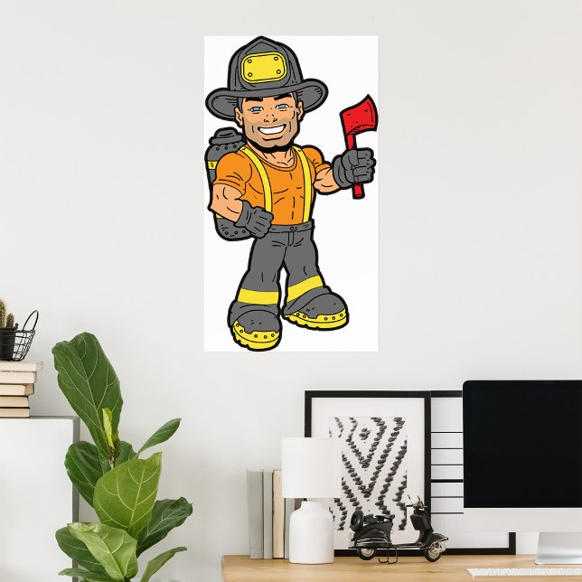 Fireman With An Axe Poster (Creator Uploaded)