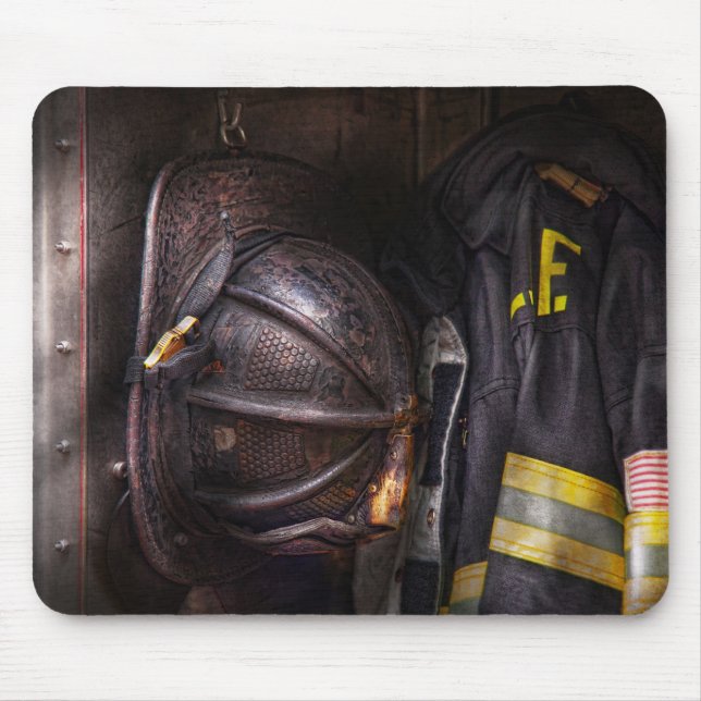 Fireman - Worn and used Mouse Mat (Front)