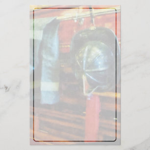 Fireman's Helmet and Jacket Stationery