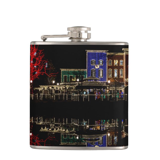 Firemans Landing Christmas Hip Flask (Front)