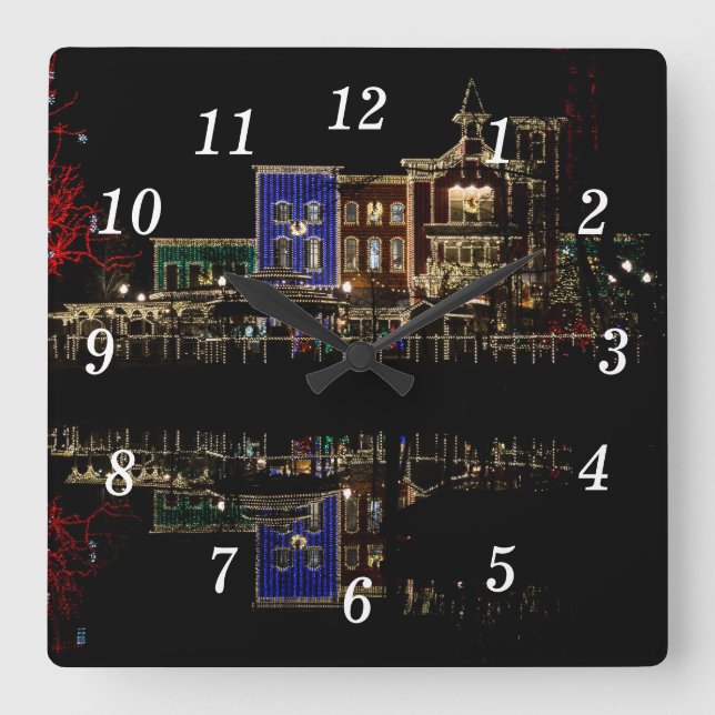 Firemans Landing Christmas Wall Clock (Front)