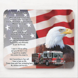 Fireman's Prayer mouse Pad