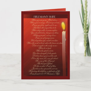 Fireman's Wife ... Card