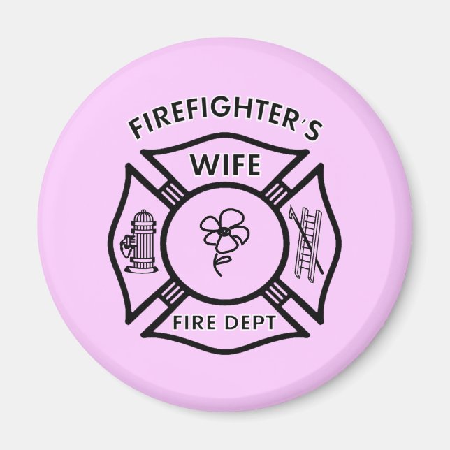 Fireman's Wife Magnet (Front)