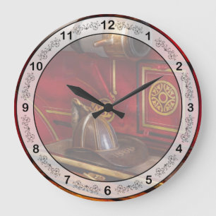 Firemen - An elegant job Large Clock