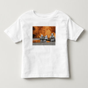 Firemen neutralise a fire toddler T-Shirt