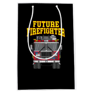 Firemen Out From Dad- Son Nephew Boys Future Fire Medium Gift Bag