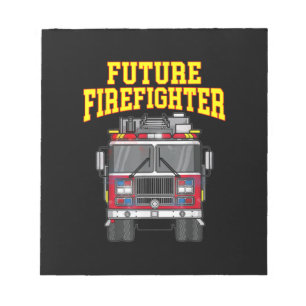 Firemen Out From Dad- Son Nephew Boys Future Fire Notepad