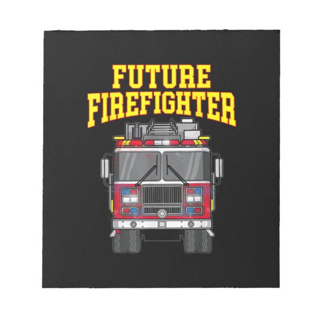 Firemen Out From Dad- Son Nephew Boys Future Fire Notepad (Front)