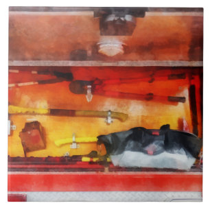 Firemen's Tools of the Trade Tile