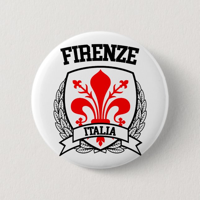 Firenze 6 Cm Round Badge (Front)