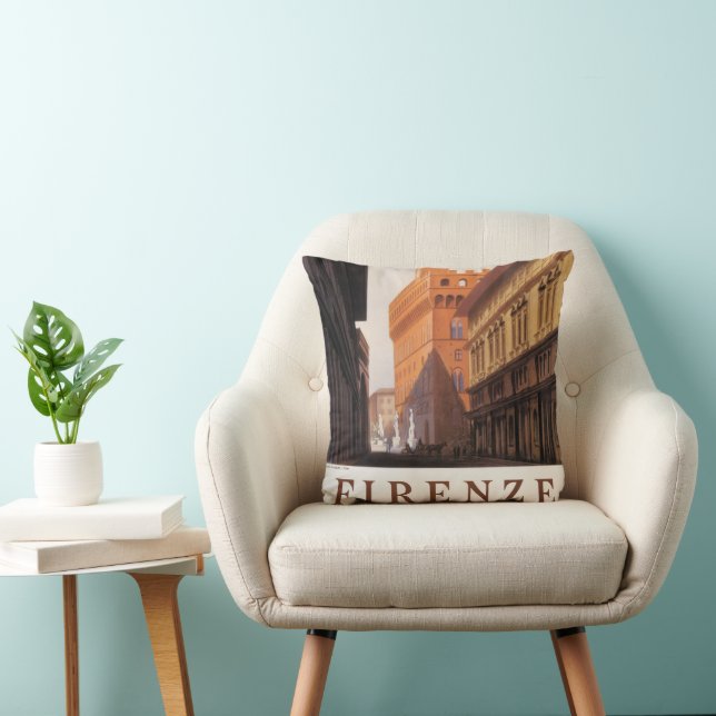 Firenze, Florence, Palazzo Vecchio, Vintage Italy Cushion (Chair)