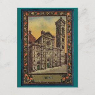 Firenze, Florence, Postcard book cover   1900