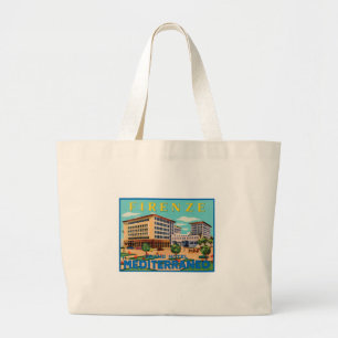 Firenze Grand Hotel Mediterraneo Large Tote Bag