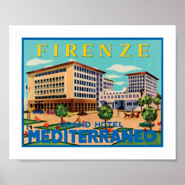 Firenze Grand Hotel Mediterraneo Poster (Front)
