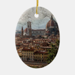 Firenze II Ceramic Tree Decoration