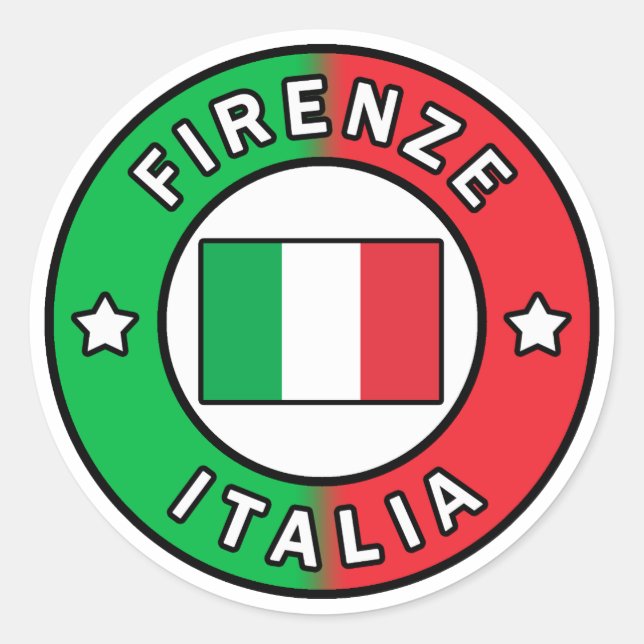 Firenze Italia Classic Round Sticker (Front)