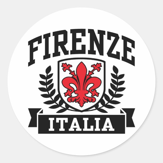 Firenze Italia Classic Round Sticker (Front)