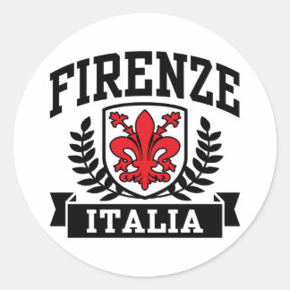 Firenze Italia Classic Round Sticker