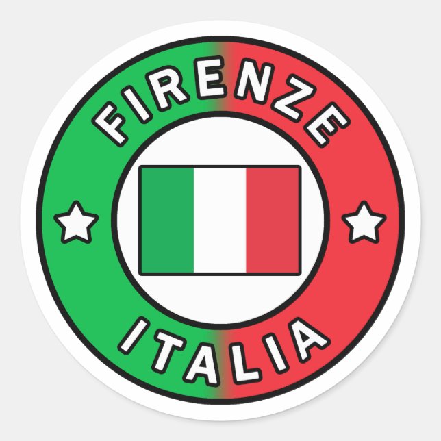 Firenze Italia Classic Round Sticker (Front)