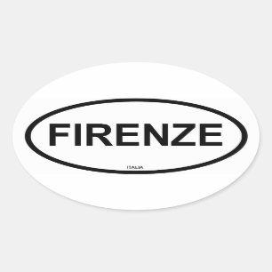 FIRENZE OVAL STICKER