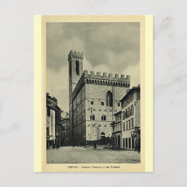 Firenze Palazzio Pretorio 1 Postcard (Front)
