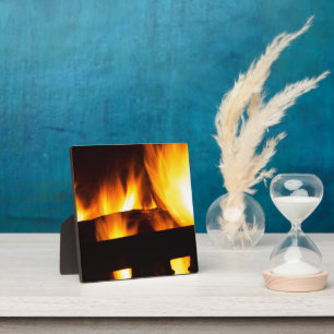Fireplace at home plaque