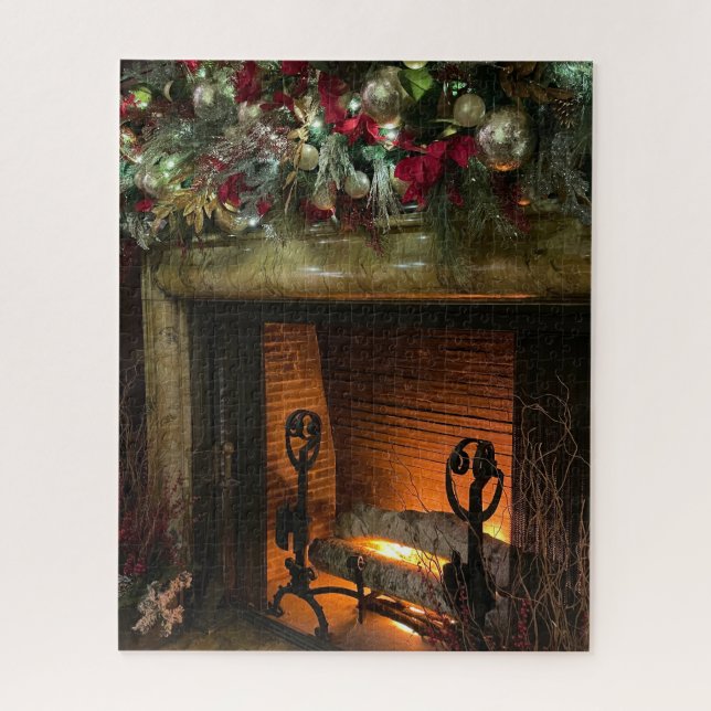 Fireplace Christmas Jigsaw Puzzle (Vertical)