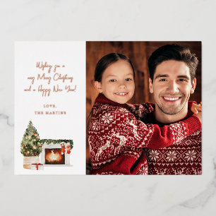 Fireplace Christmas Note Photo Christmas