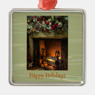 Fireplace Christmas Ornament 