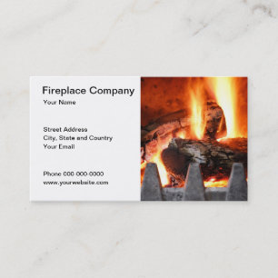 Fireplace Company Business Card