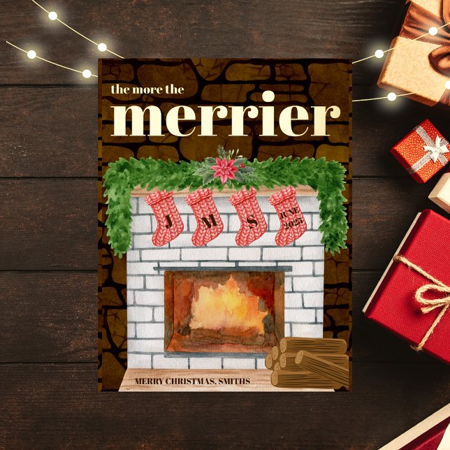 Fireplace Cosy Christmas Pregnancy Announcement (Creator Uploaded)
