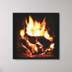 Fireplace Flame Wall Art