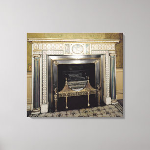 Fireplace from Syon House, Middlesex, c.1760 Canvas Print