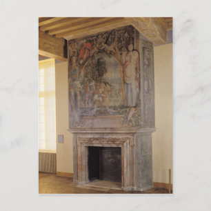 Fireplace in the Chambre du Roi Postcard