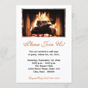 Fireplace Invitations