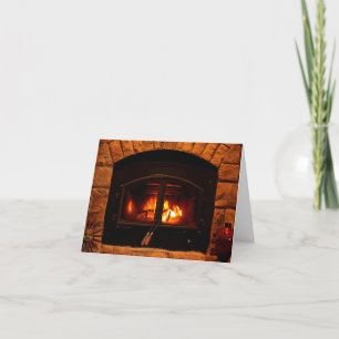 Fireplace Note Card