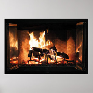 Fireplace Poster