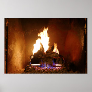 Fireplace Poster