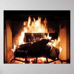 Fireplace Poster