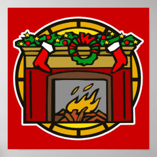 Fireplace Poster